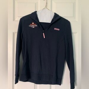 Black Women’s Houston Astros 2017 World Series Vineyard Vines Pullover Sz XS